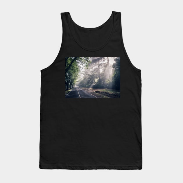 Macedon Misty Morning Tank Top by LukeDavidPhoto